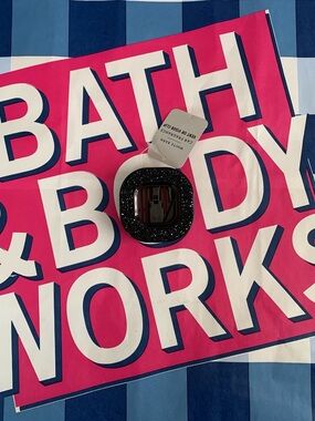NWT Bath & Body Works Black Glitter Car Vent/Visor Clip